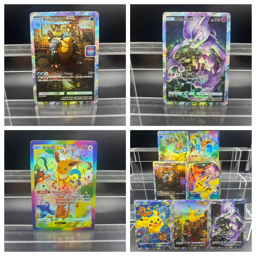Keeppley DIY TCG POCKET Sammelkarten Blastoise Venusaur Eevee, Einzelkarte - Bild 2