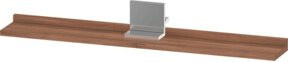 Duravit Spiegel-Ablage Sivida in Nussbaum Natur mit Chrom-Details, B/H/T: 85 x 65 x 3,6 cm - Bild 1
