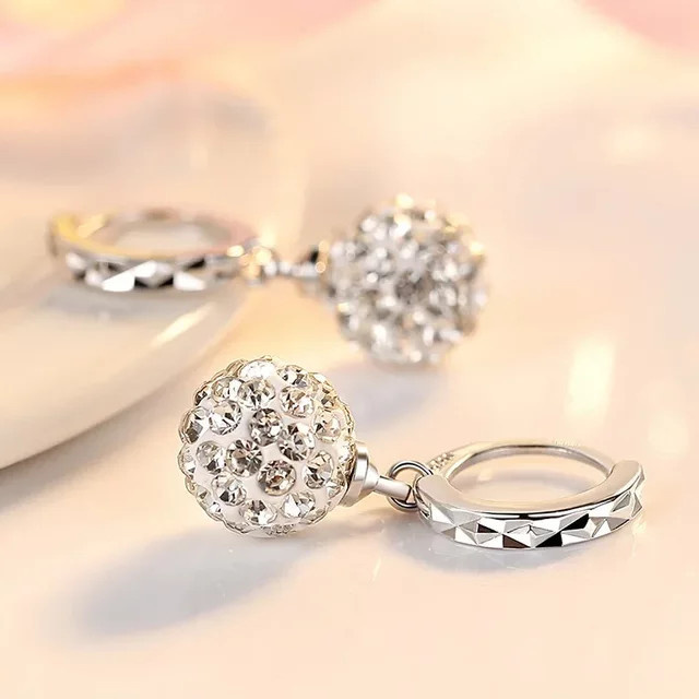 Hot Charms Ohrstecker 925 Silber, Kristall, Damen - Bild 1