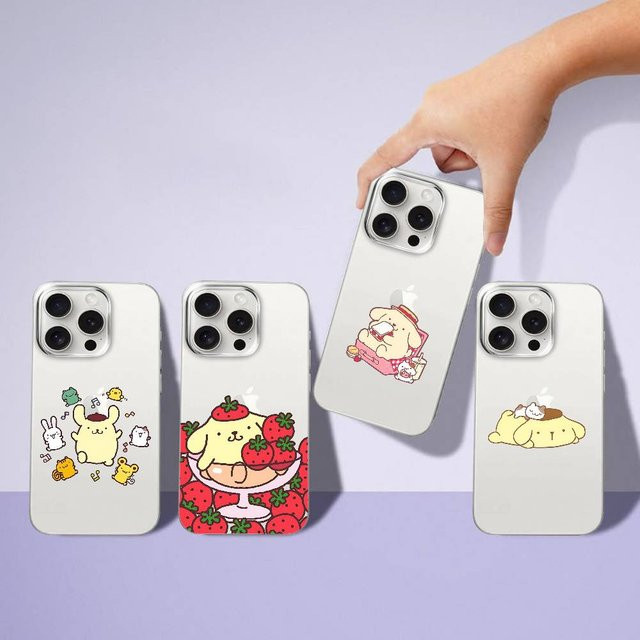 Moetch P-Pompompurin Handyhülle Transparent Stoßfeste Weiche Schutzhülle für iPhone 17 16 15 14 13 12 11 Pro Max - Bild 1