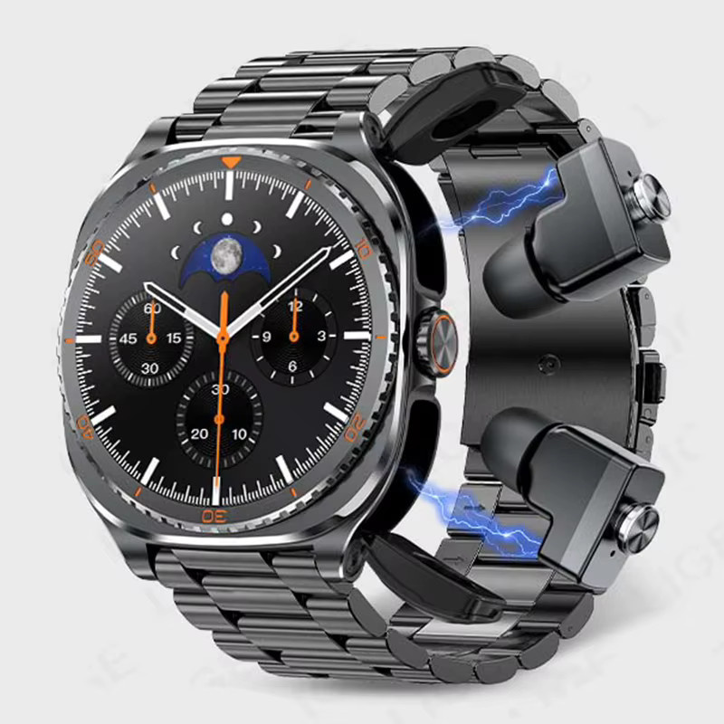 LIGE 2-in-1 Smartwatch mit TWS Wireless Headset, AMOLED HD-Bildschirm, Bluetooth-Anruf und Sportfunktionen, Orange - Bild 3
