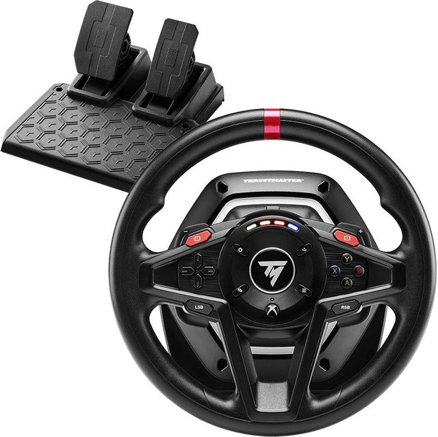 Thrustmaster T128 Force-Feedback-Rennlenkrad mit magnetischen Pedalen für Xbox Series X|S, Xbox One und PC in Schwarz - Bild 1