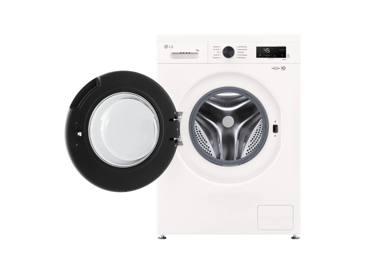 LG Waschmaschine F4WB309Y Frontlader in Weiß mit 9 kg Kapazität, 1310 U/min und App-Steuerung - Bild 2