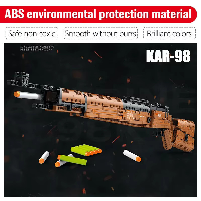 REOBRIX Ww2 Serie KAR-98 Scharfschützen Gewehr, Bausteine, 1.082 Teile, Militär - Bild 5