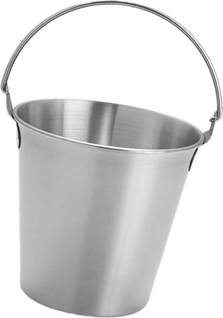 KaiSai Mini Edelstahl Eimer in Silber als Eisbehälter und Servierschale für Getränke oder Snacks - Bild 1