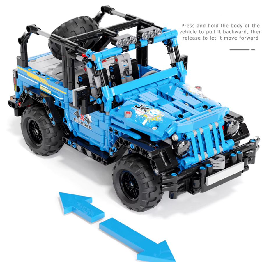 TYCOLE Blau Geländewagen, Bausteine, 876 Teile - Bild 3