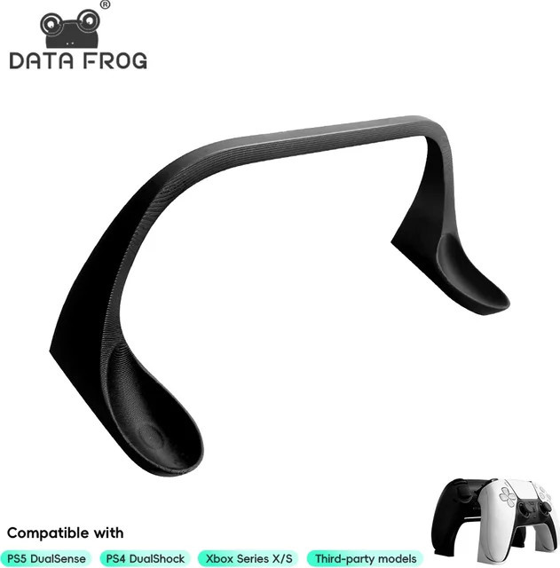 Data Frog Universeller Controller-Ständer für PS5, Xbox Series X S, PS4 und Switch, Gamepad-Halterung für den Schreibtisch, Schwarz/Weiß - Bild 1