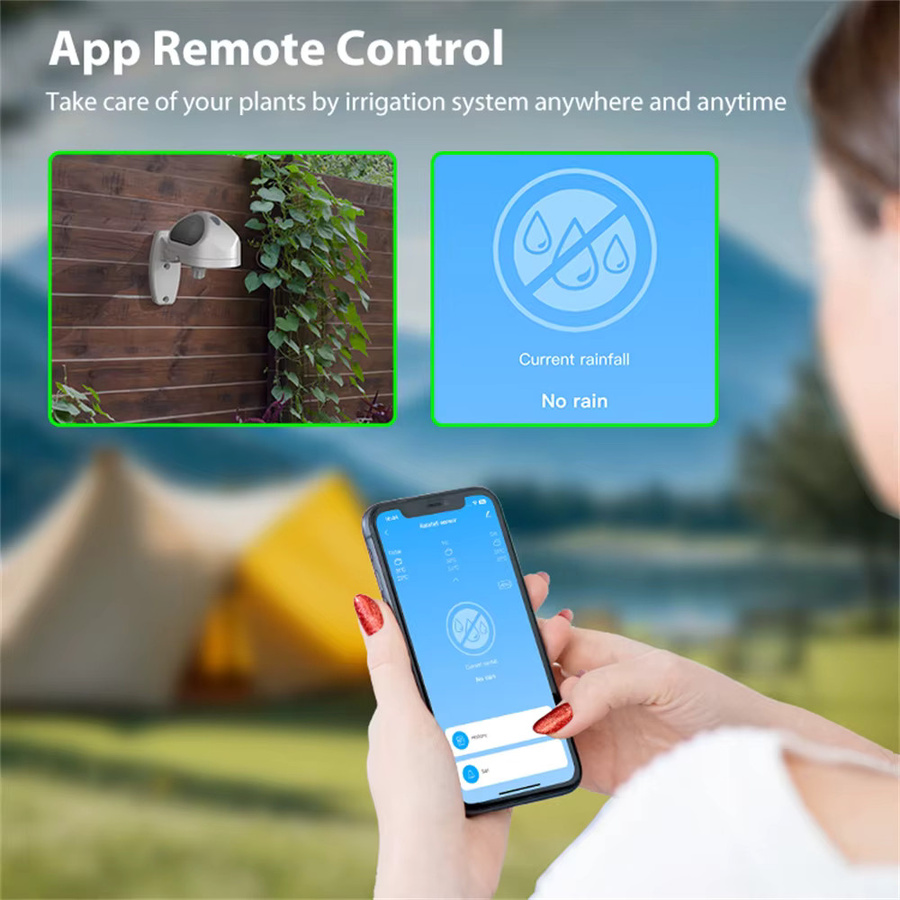Tuya WiFi-Regensensor in Weiß zur Erkennung der Regenlänge für die Smart Life App-Steuerung und Hausautomation - Bild 4