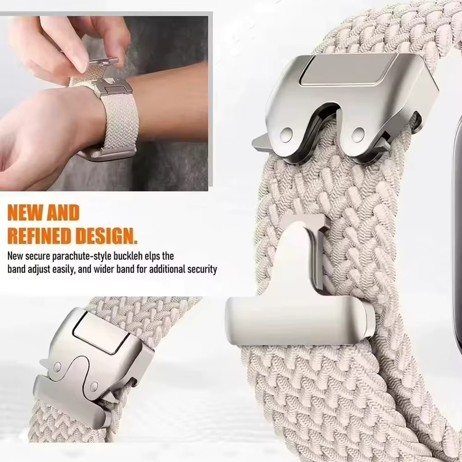 Xiaomi Uhrenarmband Nylon, geflochten, Weiß, 22/20 mm - Bild 2