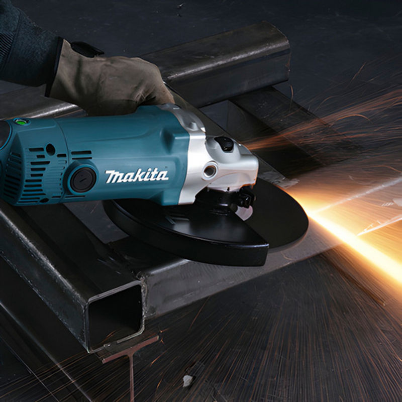 Makita Winkelschleifer GA9050R in Blau und Schwarz mit 2000 W und 230 mm Scheibendurchmesser - Bild 2