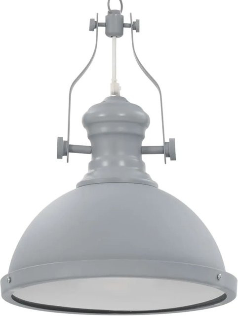 vidaXL Deckenleuchte in Mattgrau, rund, Acryl, E27, Durchmesser: 40 cm, Höhe: 31 cm, Tiefe: 40 cm - Bild 1