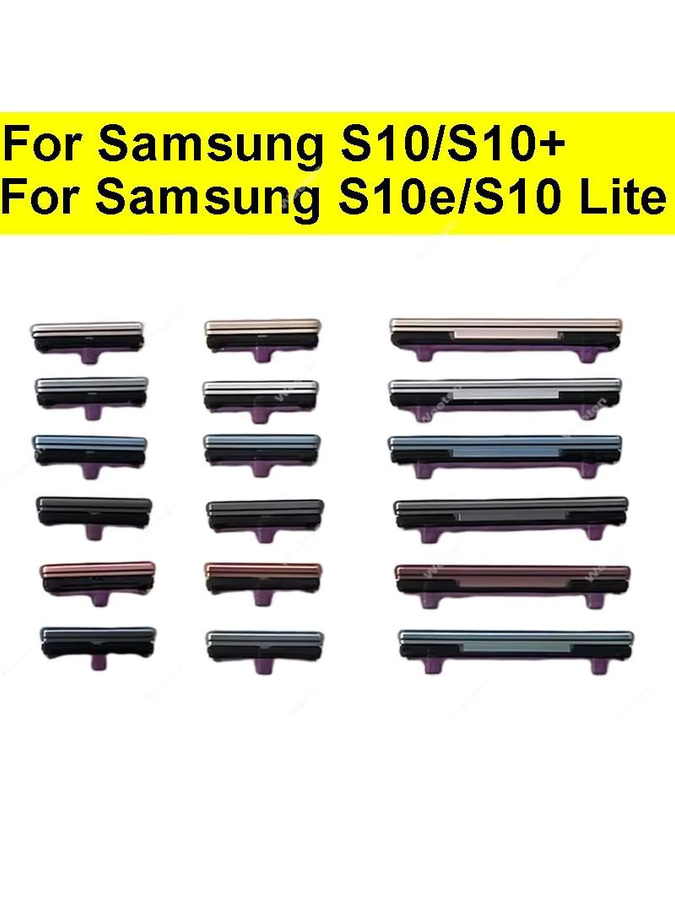 Samsung Lautstärkeregler und Power Side Button Ersatzteil für Galaxy S10 Plus Lite, S10E, G973F, G975F, G970F, G770F in Silber - Bild 3