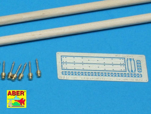 Aber Telegraph-pillar set, 1 cross bar mit 8 insulators - Bild 1
