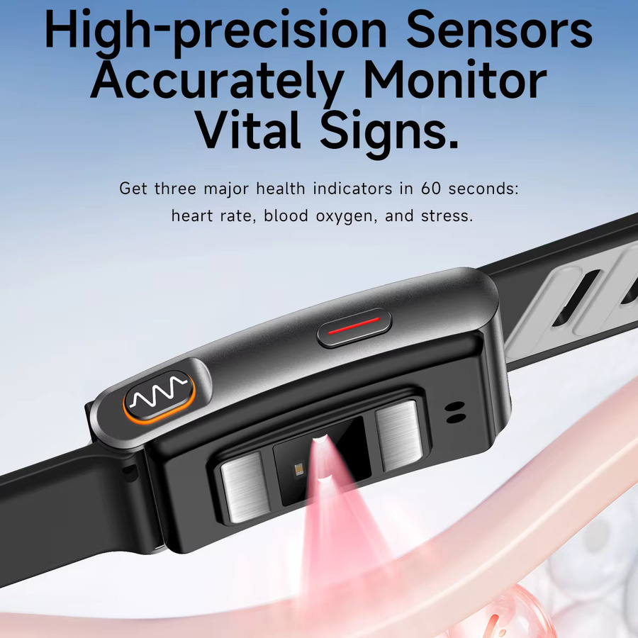 VWAR MG Fitness-Tracker Pink mit EKG, Blutdruckmessung und Anruferinnerung für Männer und Frauen - Bild 4