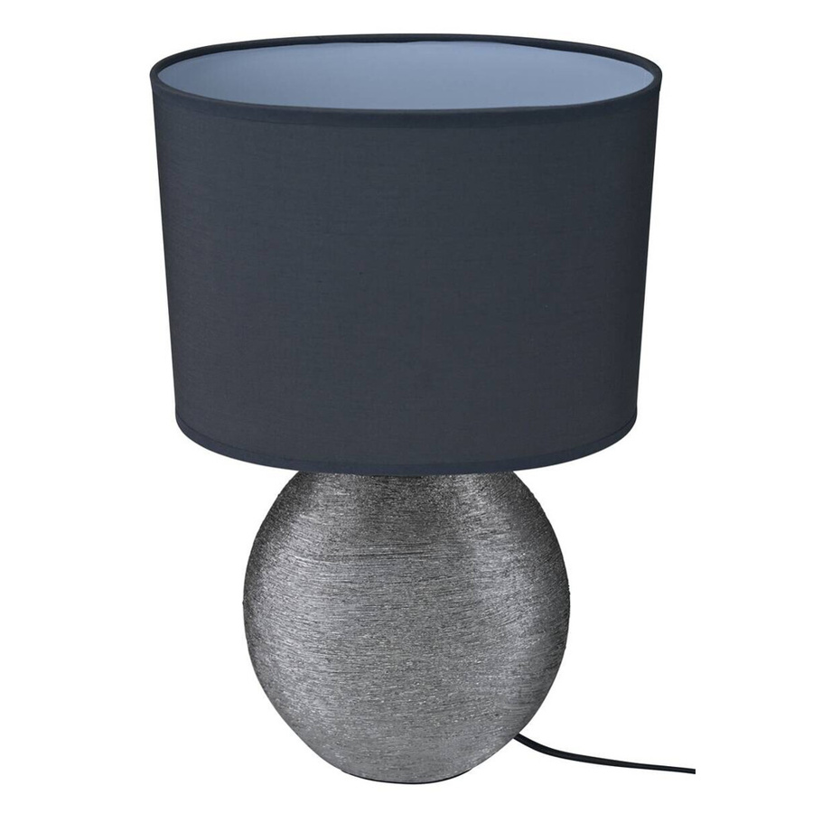 Pocoline Keramik Tischleuchte Anouk in Grau und Silber mit E14 Fassung, B/H/T: 15 x 45 x 26 cm - Bild 2