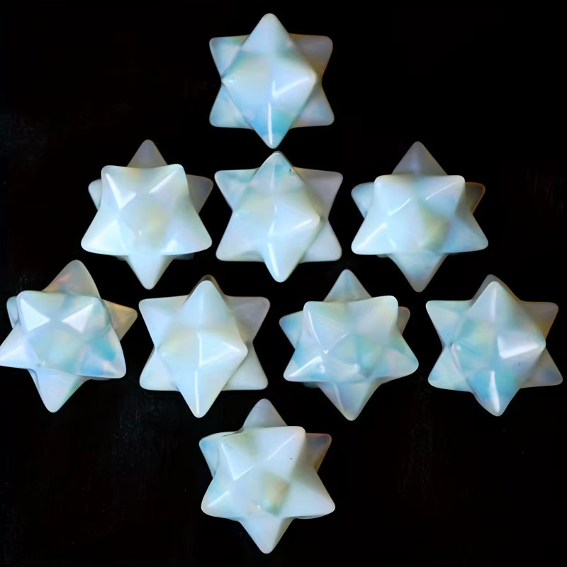 Opal-Kristallstern Merkaba aus Quarzkristall von CrystalHola in Multicolour - Bild 5