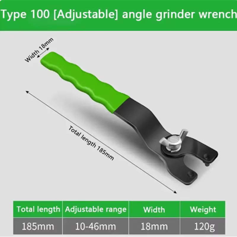 GHTYONG Professioneller Winkelschleifer Schraubenschlüssel, Einstellbarer Kontermutter-Schlüssel mit 12-47mm Spannweite für Schneidemaschinen - Bild 4