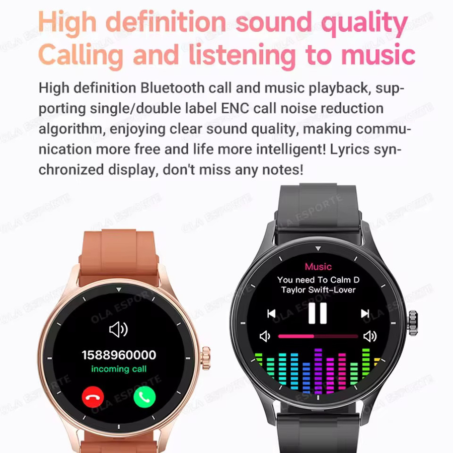 Ola Esporte Smartwatch, Weiß, Silikon, Unisex, Wasserdicht - Bild 3