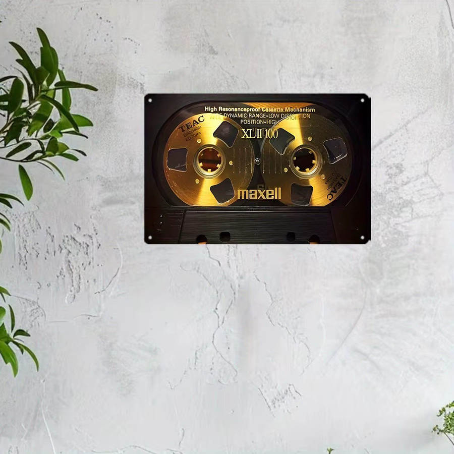 CIFBUY Vintage Metallschild Musik Wanddekoration Retro Design Breite: 30,48 cm, Höhe: 20,32 cm - Bild 4