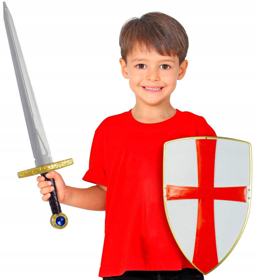 Super Merchant Ritter-Set Ritterlicher Krieger Schwert und Schild Waffe Mittelalterlich - Bild 2