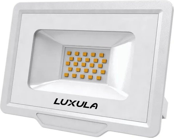 LUXULA LED Fluter Strahler 20W mit 2000lm, 4000K Neutralweiß, IP65, IK06, Slim Design in Weiß