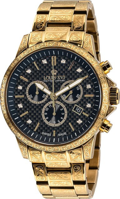 LOUIS XVI Chronograph, Edelstahl, Quarz, 43 mm, Herren - Bild 1