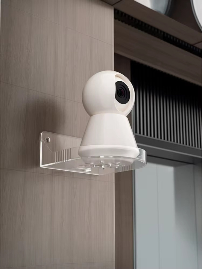 KOQZM Selbstklebende Mini-CCTV-Überwachungshalterung in Transparent für Kameras und Regale - Bild 4