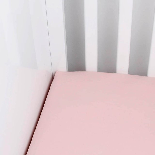 Schlummersack Spannbettlaken aus Jersey für Babys, Pink, Breite: 60 cm, Länge: 120 cm - Bild 1