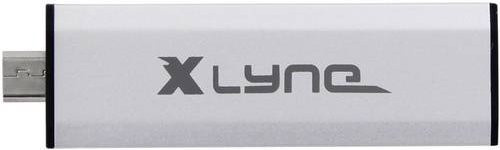 Xlyne OTG USB-Flashlaufwerk für Smartphone und Tablet, Silber, 32GB, USB-A und Micro-USB B - Bild 1