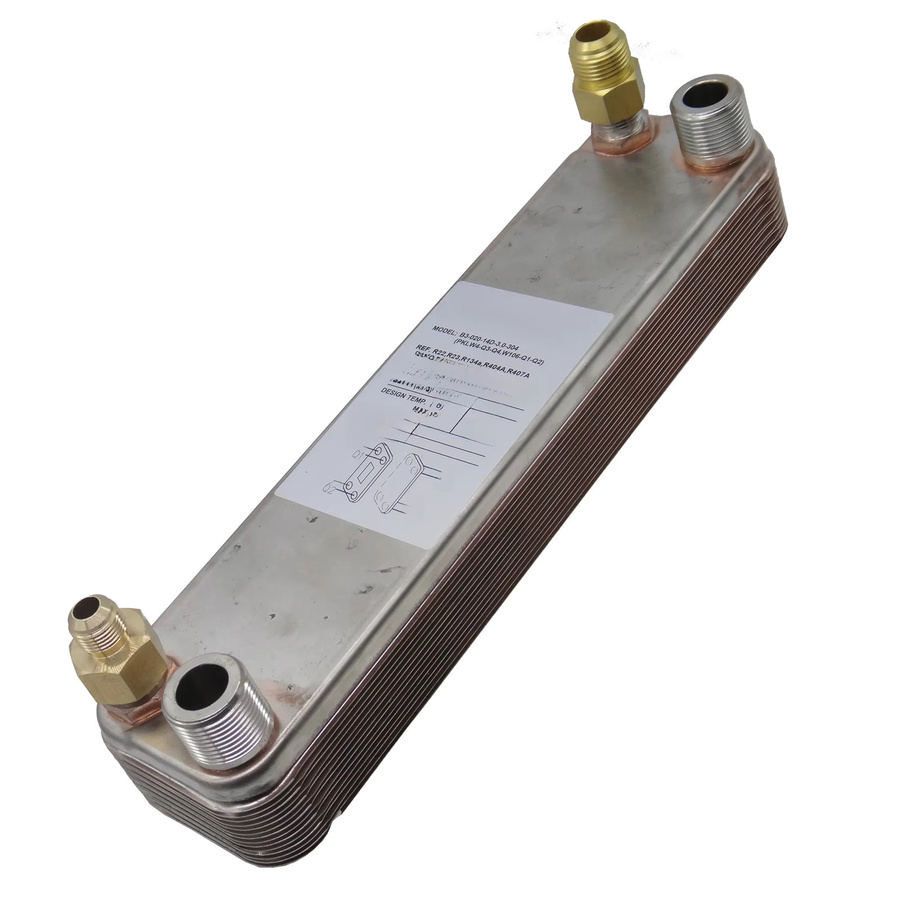 BOWA SOLUTION Edelstahl Plattenwärmetauscher PHE 7,5KW R410a zu Wasser, Silber - Bild 1