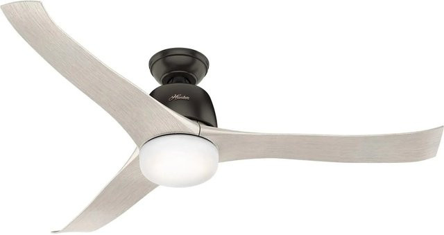 HUNTER FANS Deckenventilator Harmony in Bronze mit Beleuchtung und Fernbedienung, Durchmesser: 137 cm - Bild 1