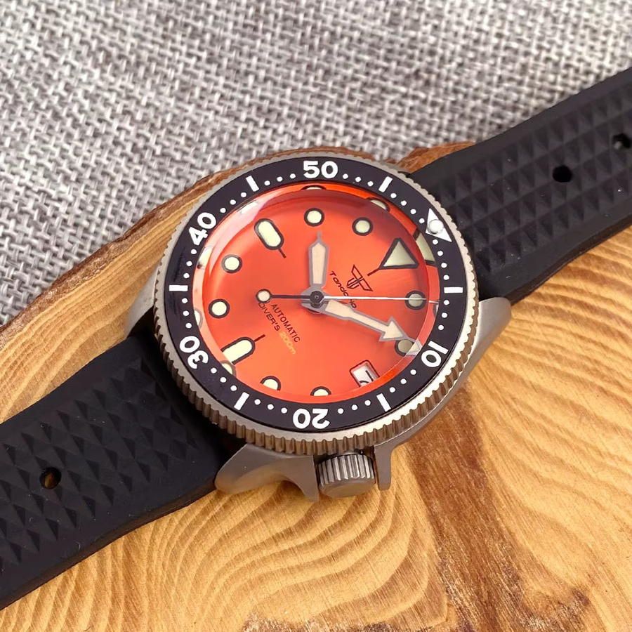 Tandorio Armbanduhr, Titan, Automatik, 37 mm, 20 ATM, Herren - Bild 4