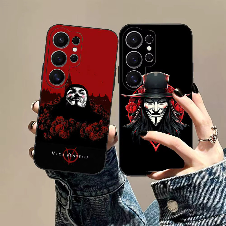 Handyhülle V für Vendetta Design für Samsung Galaxy S24 FE S25 Ultra S20 Lite S21 S22 S23 S24 5G Multicolor - Bild 3