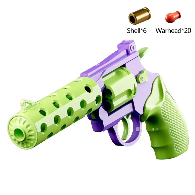 Automatische Dekompressions-Wüstenpistole, Revolver-Spielzeugpistole, Gel Blaster, Rot, Bunt / Mehrfarbig - Bild 3