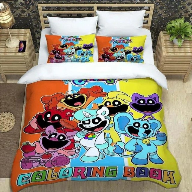 Bettwäsche-Set Your Warm Home mit 3D Cartoon Tier-Motiven, Bettbezug und Kissenbezug aus Mikrofaser, Mehrfarbig, B/H: 135 x 200 cm - Bild 1