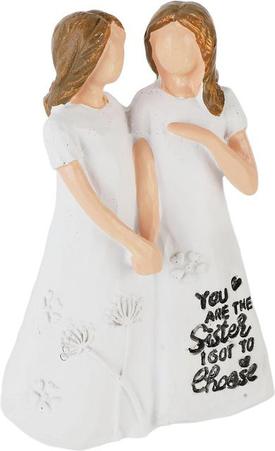 GoolRC Freundschaftsstatue Du bist die Schwester, die ich wählen durfte Ornament in Weiß - Bild 1
