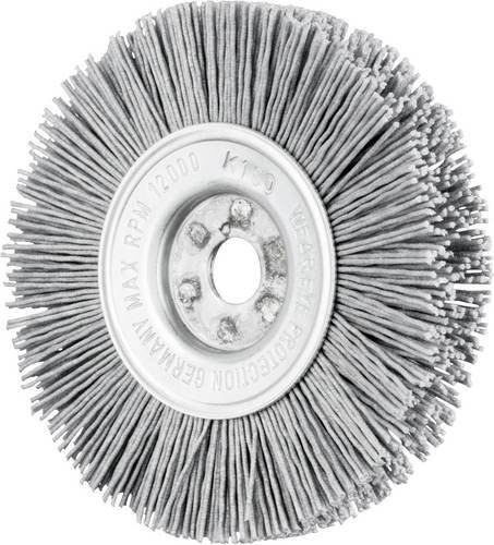 PFERD Rundbürste schmal ungezopft RBU aus grauem SiC-Filament, Korn 180, Durchmesser: 100 mm, Bohrung: 12 x 12 mm, 2er-Set - Bild 1