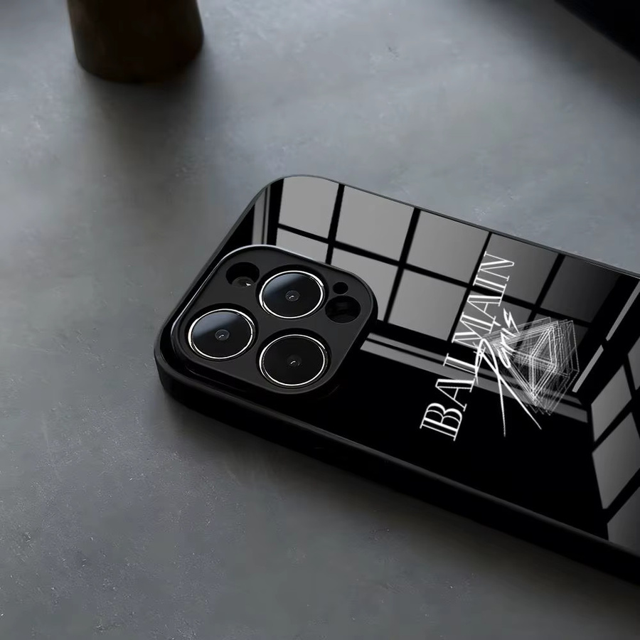 B-b-BALMA-INS-Ss Handyhülle aus Glas in Schwarz für iPhone und Samsung Modelle - Bild 2