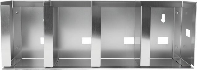 Fishine Edelstahlbecherhalter und Deckelhalter mit verstellbaren Trennwänden in Silber, wandmontiert - Bild 1