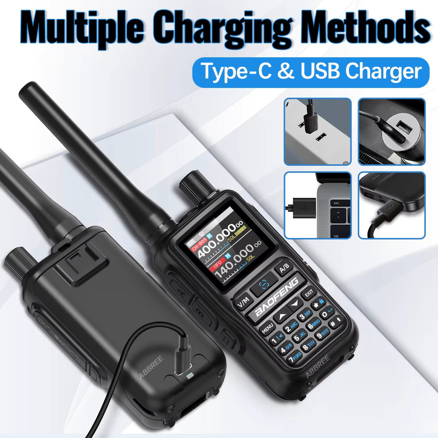 Baofeng UV 5R Mini Walkie-Talkie mit Bluetooth-Programmierung und USB-C, mehrfarbig - Bild 5