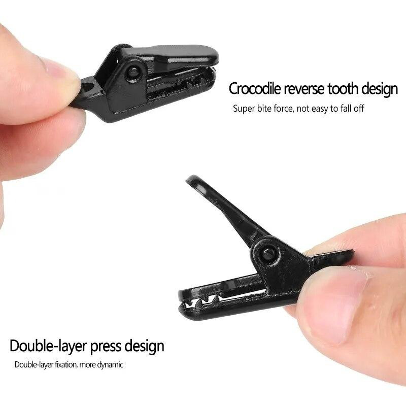 Binchi Outdoor-Plane Clips aus Polycarbonat in Schwarz, 10 Stück für Camping, Zelte und Markisen - Bild 2