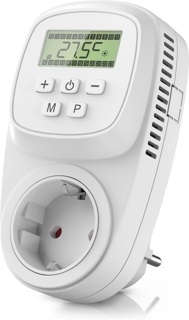 BEARWARE Digitale Steckdosenthermostat Temperaturregelung 5° - 35°C in Weiß - Bild 1