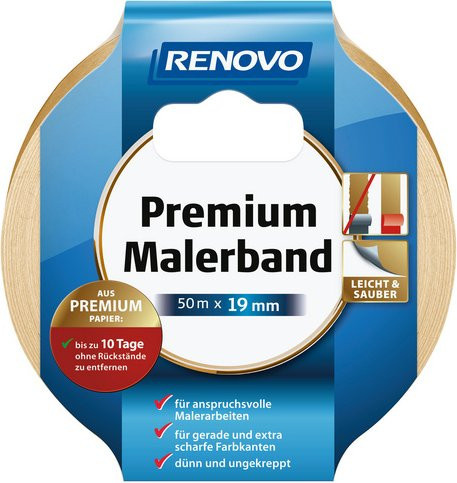 RENOVO Malerband orange Breite: 1,9 cm, Länge: 50 m - Bild 1