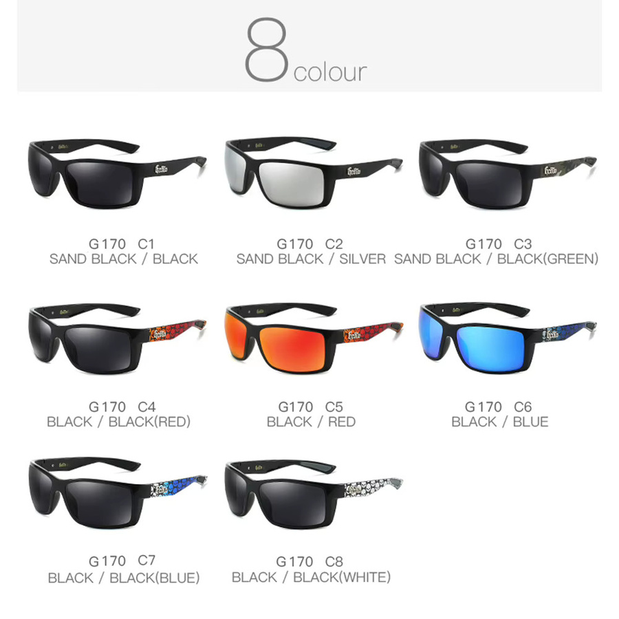 GCOTX Sonnenbrille Vollrand, Kunststoff, Unisex, Schwarz - Bild 2