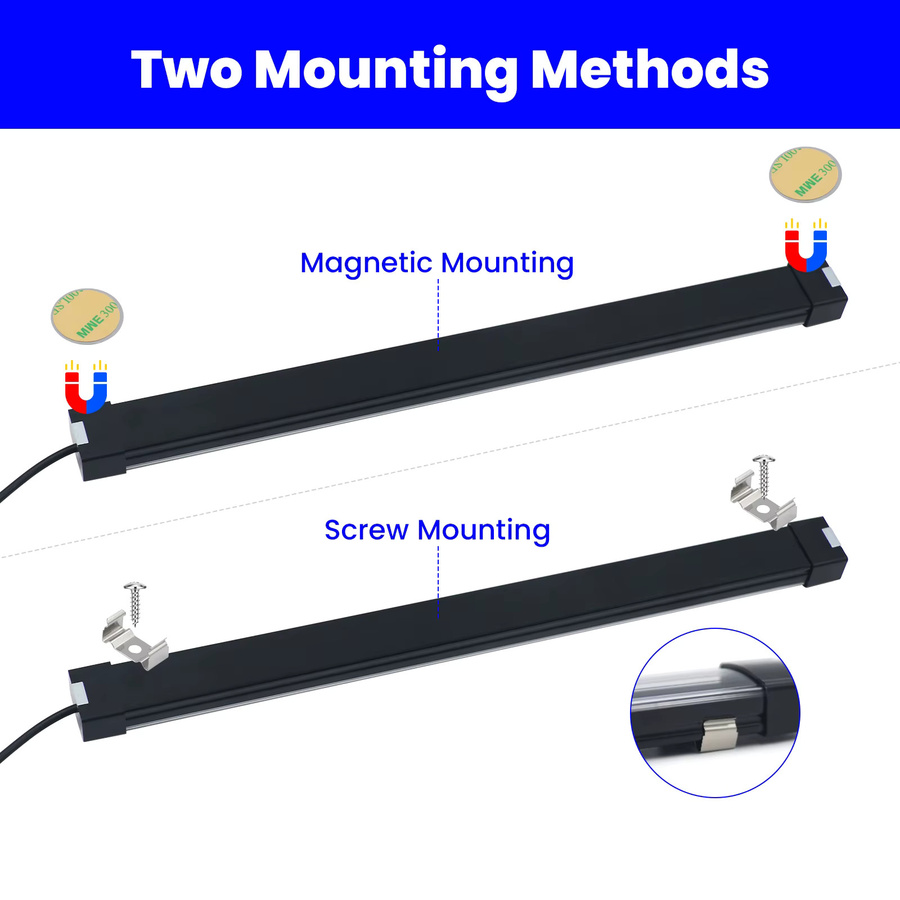 GAHADA UV-LED Schwarzlicht-Lichtleiste in Schwarz mit 10 W und USB-Anschluss für Party und Halloween (365–390 nm) - Bild 6