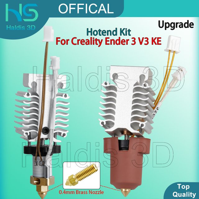 Creality Upgrade Hotend Kit für Ender 3 V3 KE mit Keramik-Heizung, Kühlkörper, Düse und Silikonsocke - Bild 1