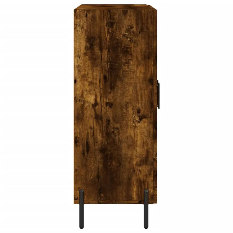 Vidaxl Schrank in Geräuchertem Eichen-Design mit Scharniertüren, Farbe: Braun, B/T/H: 69,5 x 34 x 90 cm - Bild 3