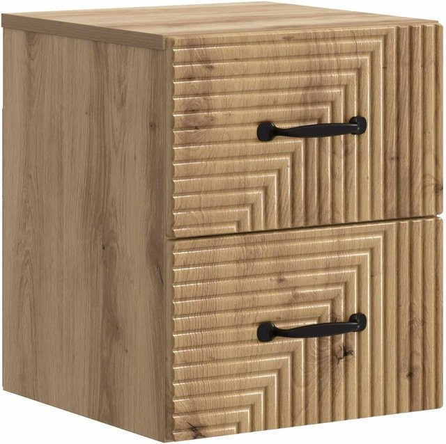 vidaXL Wandmontierter Nachttisch Artisan-Eiche in Braun, B/T/H: 34,5 x 33 x 40 cm - Bild 1