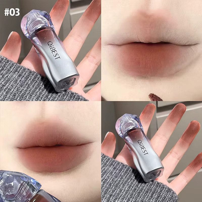 QIBEST Lip Mud Lippenstift, Nude, Matt - Bild 2