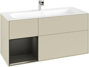 V&B Waschtischunterschrank Finion in Grau lackiert, B: 119,6 cm, T: 49,8 cm - Bild 1